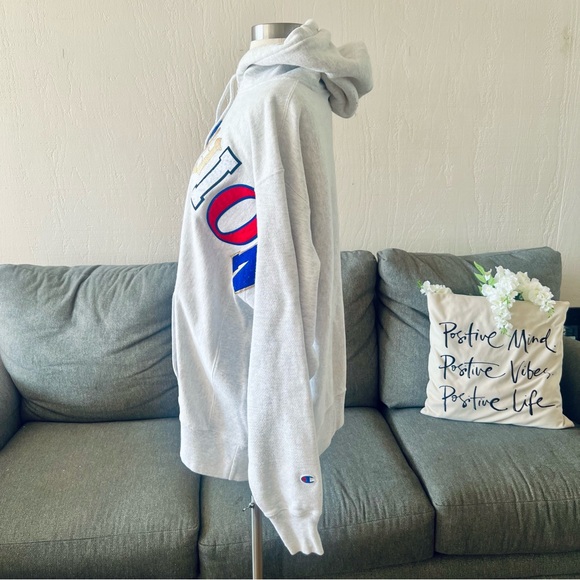 Champion Gray Old English Logo Hoodie - Picture 5 of 14